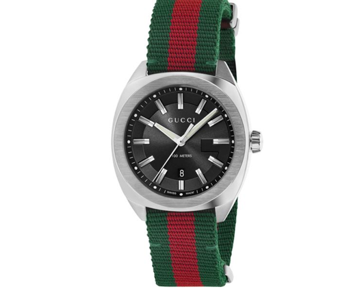 Gucci GG2570 Gents Green and Red Strap Watch