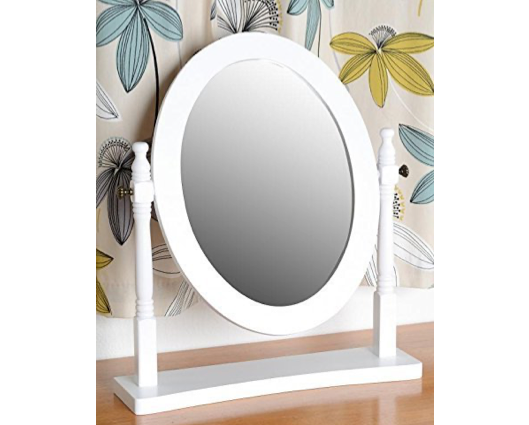 Clemence Dressing Table Mirror - White