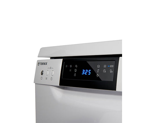 Teknix TFD455W 45cm Freestanding Dishwasher White