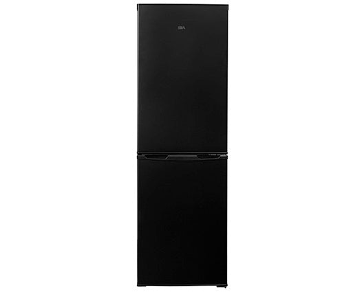 SIA Freestanding 149cm 50/50 Fridge Freezer Black