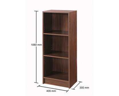 Medium Narrow Bookcase-Walnut