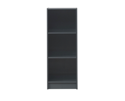 Traditional Medium Narrow Bookcase-Dark Grey