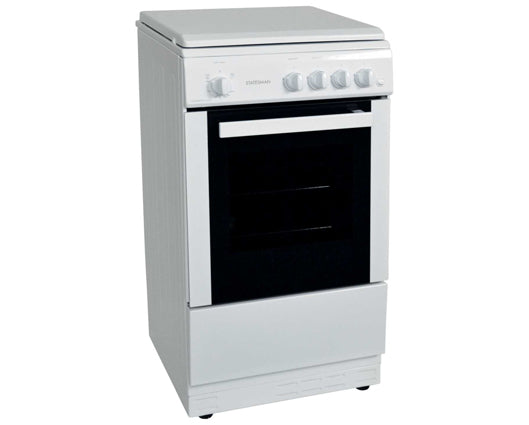 Statesman LEGACY50GSLF 50cm Single cavity Gas Cooker With Lid White