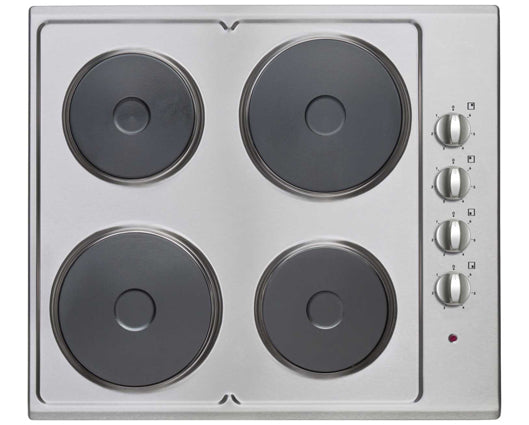 Statesman ESH630SS 60cm 4 Zone Solid Plate Hob Stainless Steel