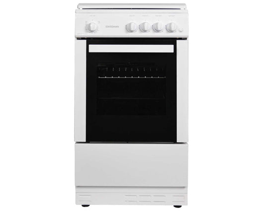 Statesman LEGACY50GSLF 50cm Single cavity Gas Cooker With Lid White