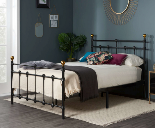 Athens Double Bed- Black