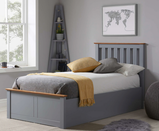 Payton Single Bed- Stone Grey