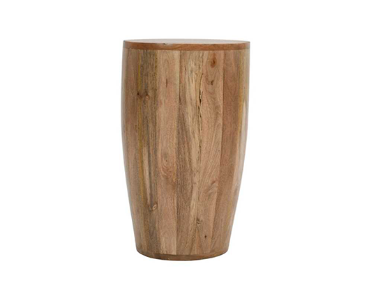 Sutton Solid Wood Drum Side Table