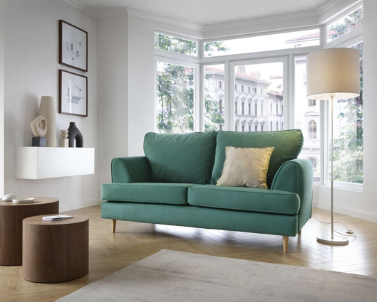 Hollie 2 Seater Sofa - Forest Green