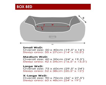 Highland Box Bed Red - Medium