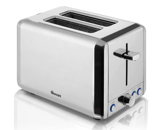 Swan 2 Slice Toaster Polished Stainless Steel