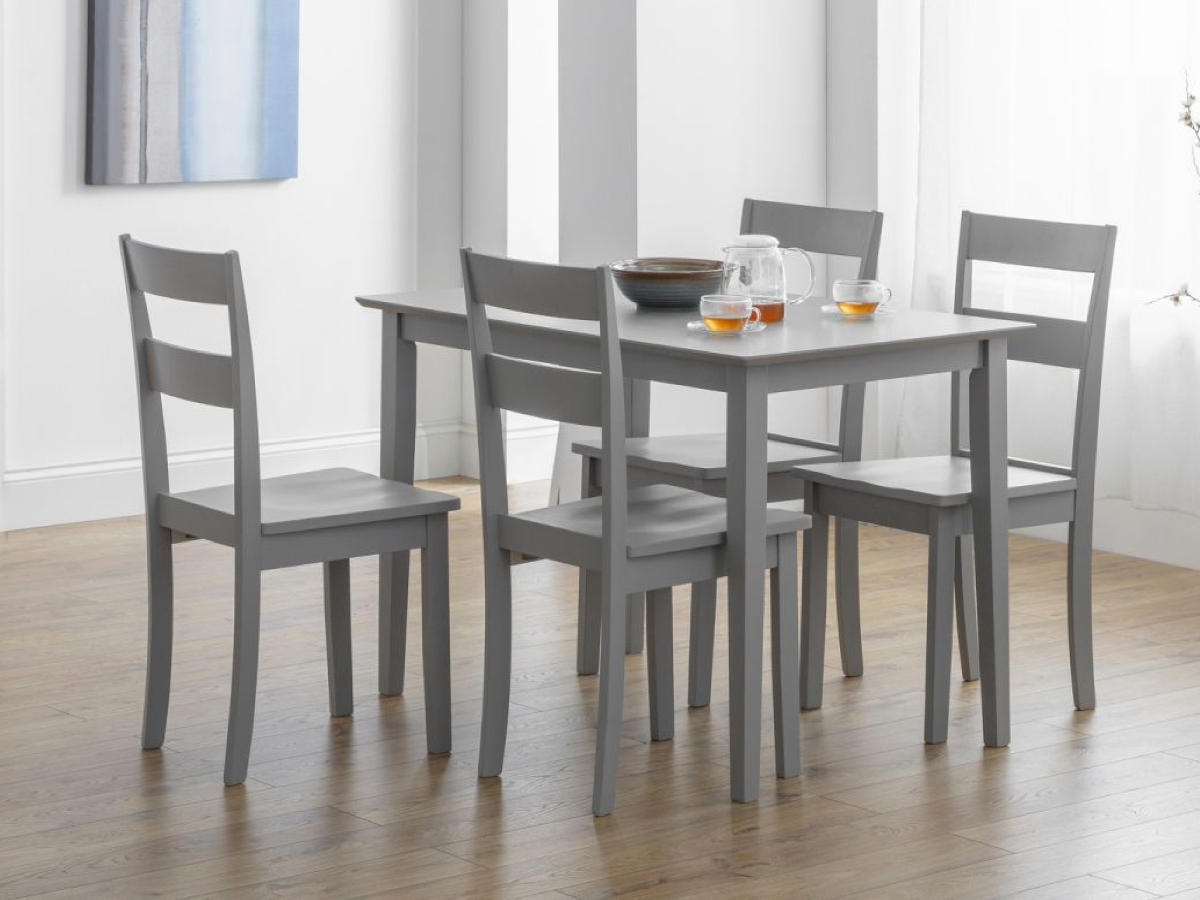 Kennedy Lunar Grey Lacquered Dining Set