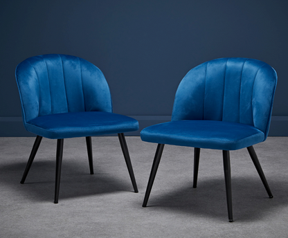 Octavia Dining Chair Blue (Pair)