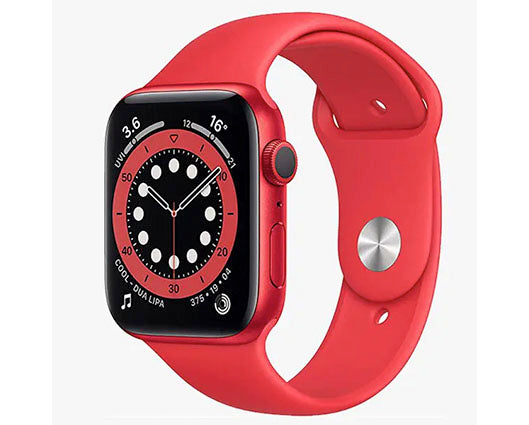 Refurbished Apple Watch Series 6 40mm Red Aluminium Case with Red Sport Band