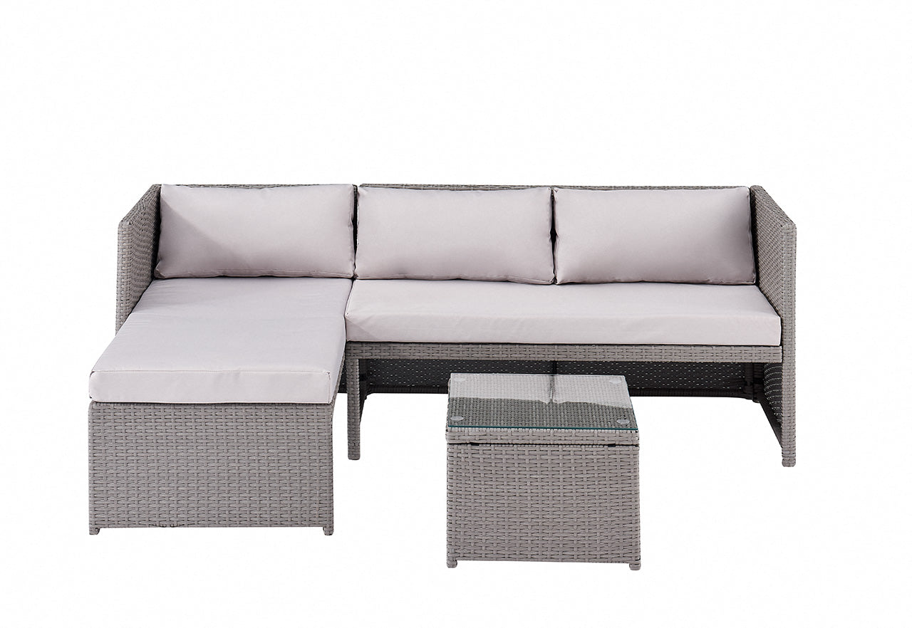 Havana Grey 3PC Sofa Set