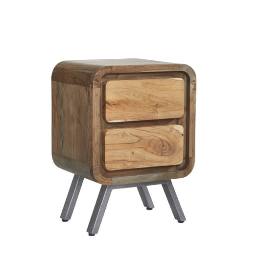 Alaw 2 Drawer Lamp Table