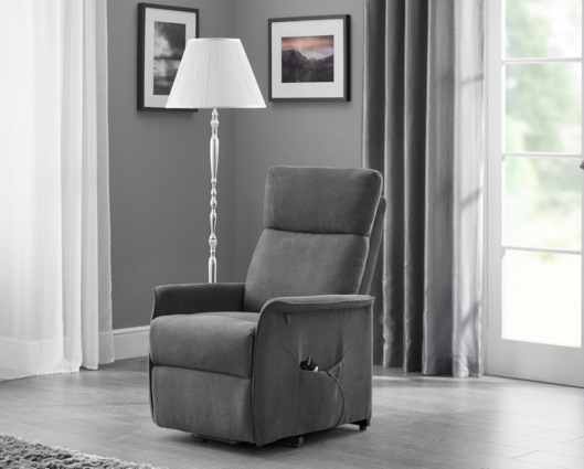 Hectar Rise & Recliner - Charcoal Fabric