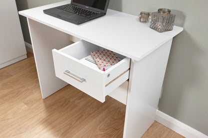 Princeton 2 Drawer Desk-White