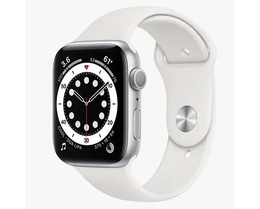 Refurbished Apple Watch Series 6 40mm Silver Aluminium Case with White Sport Band