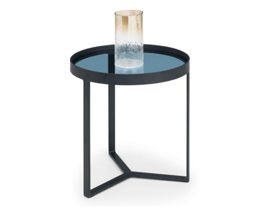 Laney Lamp Table-Smoked Glass