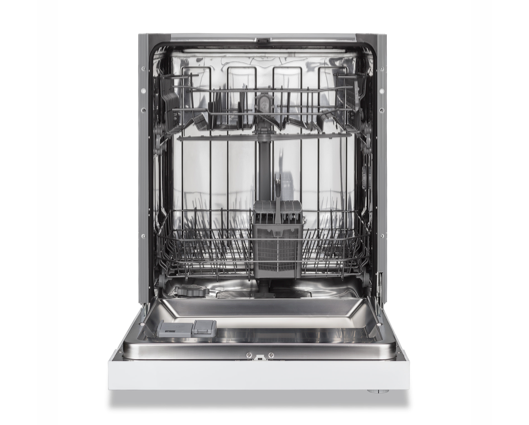 Montpellier MDI655W 60cm Semi Integrated Dishwasher With 12 Place Settings White