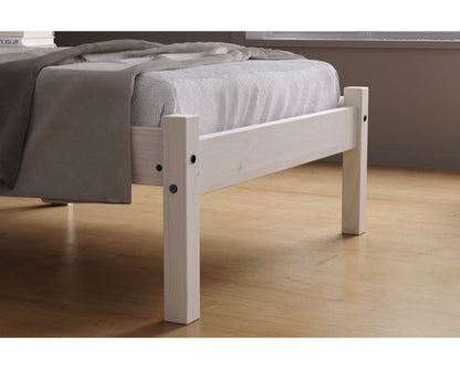Rea Single Bed - White Washed