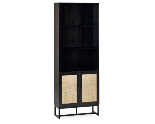Petra Tall Bookcase- Black