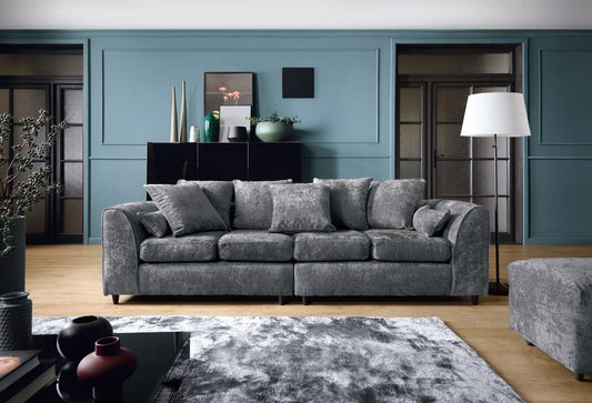 Heidi 4 Seater Sofa - Dark Grey