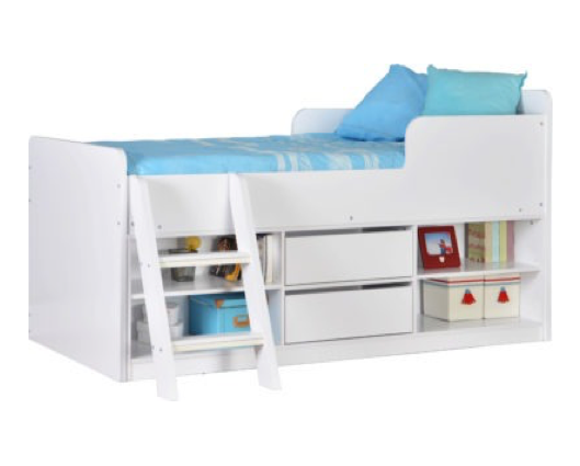 Franklin Low Sleeper Bed - White