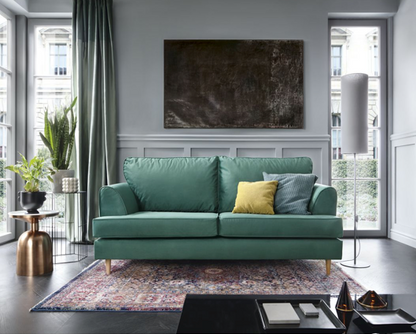 Hollie 3 Seater Sofa - Forest Green