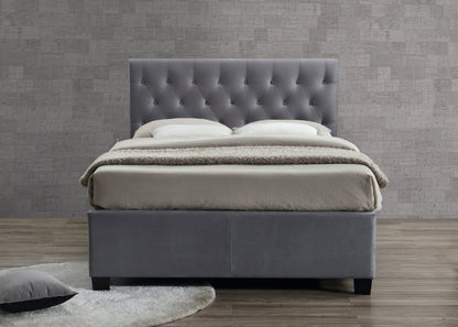 Cai Double Bed - Grey