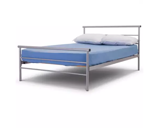 Adley Double Bed - Silver