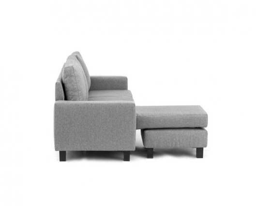 Cora Left Hand Facing Corner Sofa - Light Grey