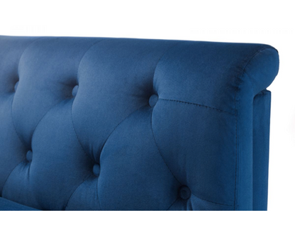 Simone 2 Seater Sofa - Blue Velvet