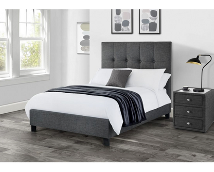 Standford High Headboard King Bed - Grey