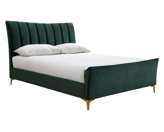 Cora Small Double Bed - Green
