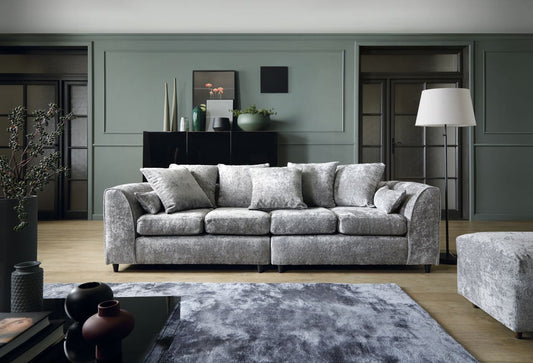 Heidi 4 Seater Sofa - Light Grey