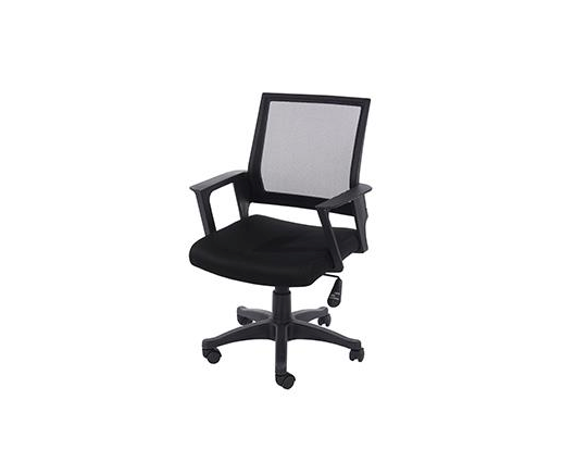 Loft Home Office Chair in Black Mesh-Square