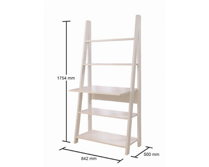 Tall Ladder Desk-White