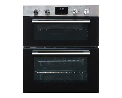SIA DO111SS 60cm Built Under Electric Double True Fan Oven Stainless Steel 