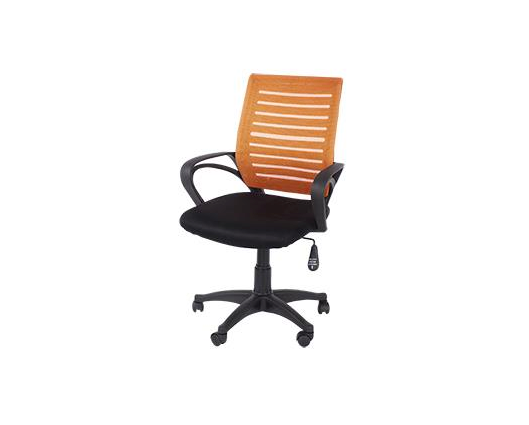 Loft Home Office Study Chair in Orange Mesh