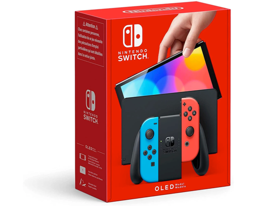Nintendo Switch OLED Neon Red/Blue Console