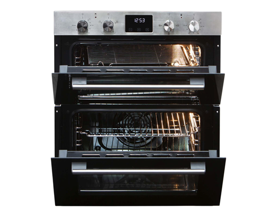 SIA DO111SS 60cm Built Under Electric Double True Fan Oven Stainless Steel 