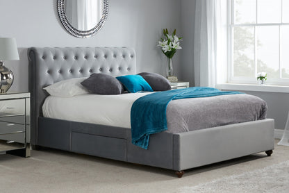 Monroe Super King Bed - Grey