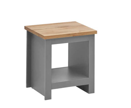 Lincoln Side Table- Light Grey