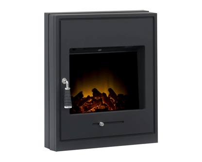 Oscar Inset Electric Stove in Black