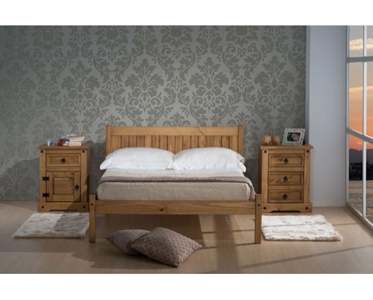 Rea Double Bed - Waxed Pine