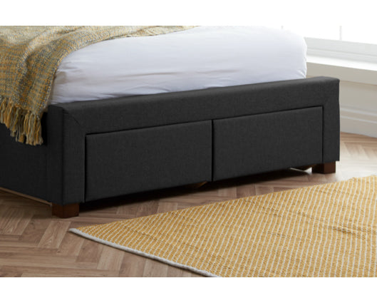 Veronica Double Bed - Charcoal