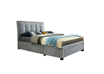 Sienna Double Bed - Grey