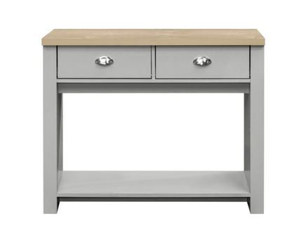 Harper 2 Drawer Console Table - Grey